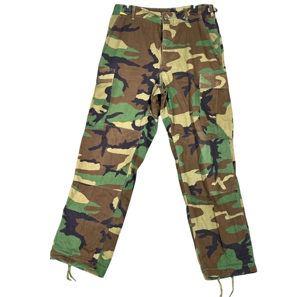 Camo Pants M Woodland Cargo Vintage‎ 90s Y2K Skater Utility Grunge Street BDU